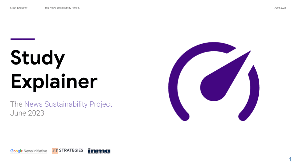 News Sustainability Project Explainer